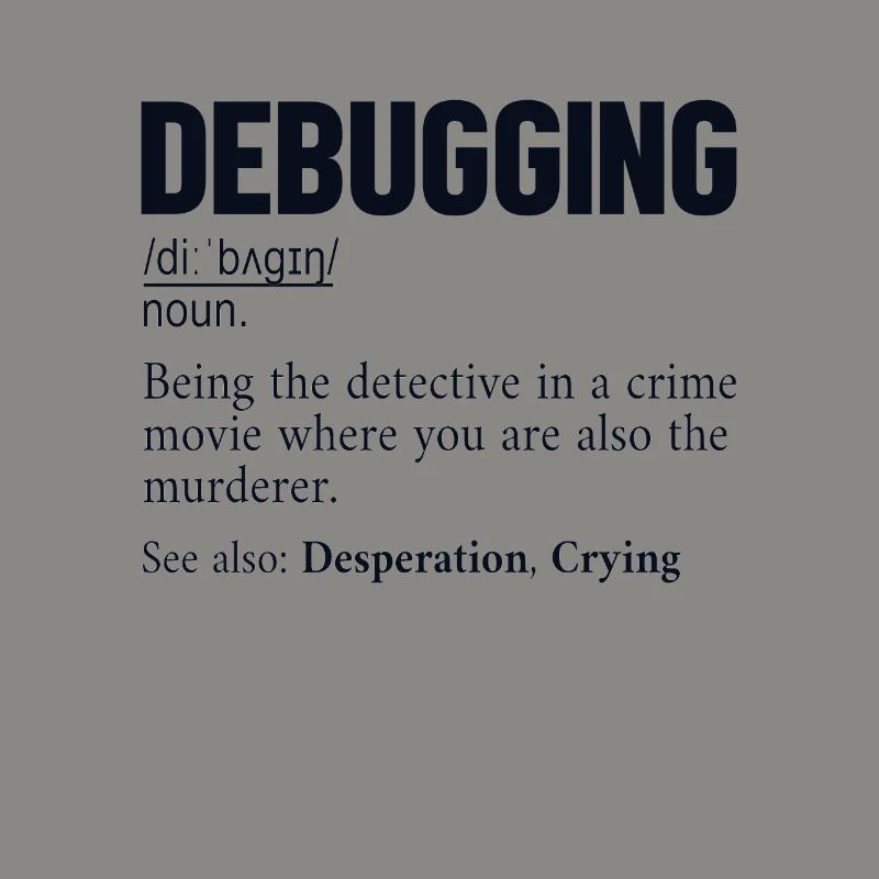 Debugging Definition Developer Coder Programmierer