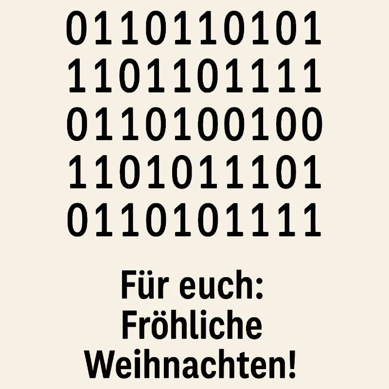 Christmas Code Binary Pattern