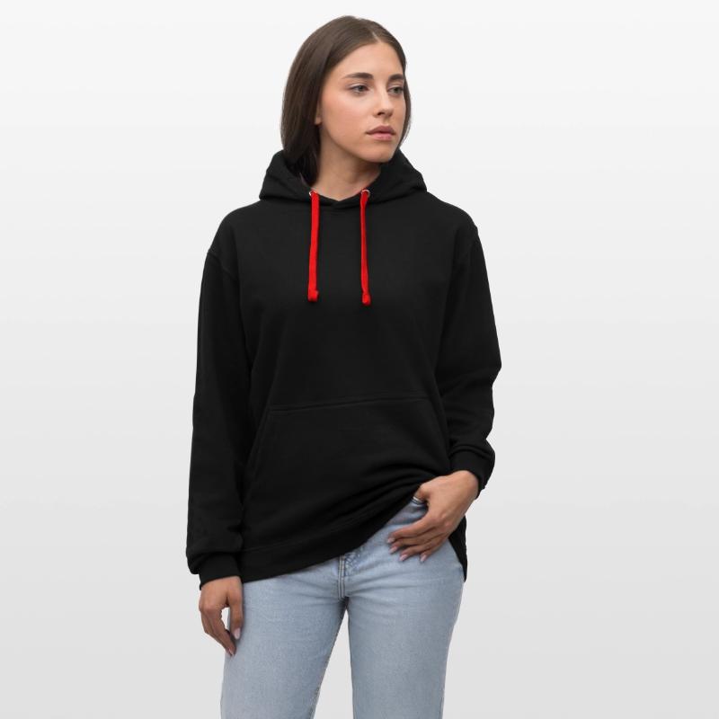 Sudadera con capucha contraste