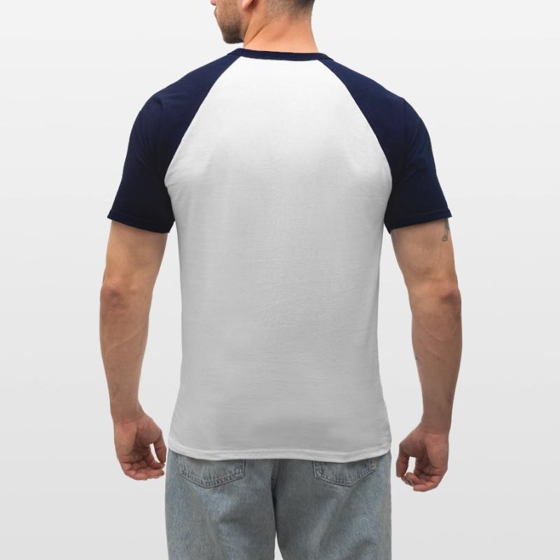 Kortermet baseball skjorte for menn