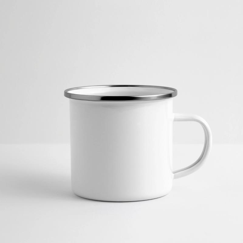 Panorama Emaille-Tasse