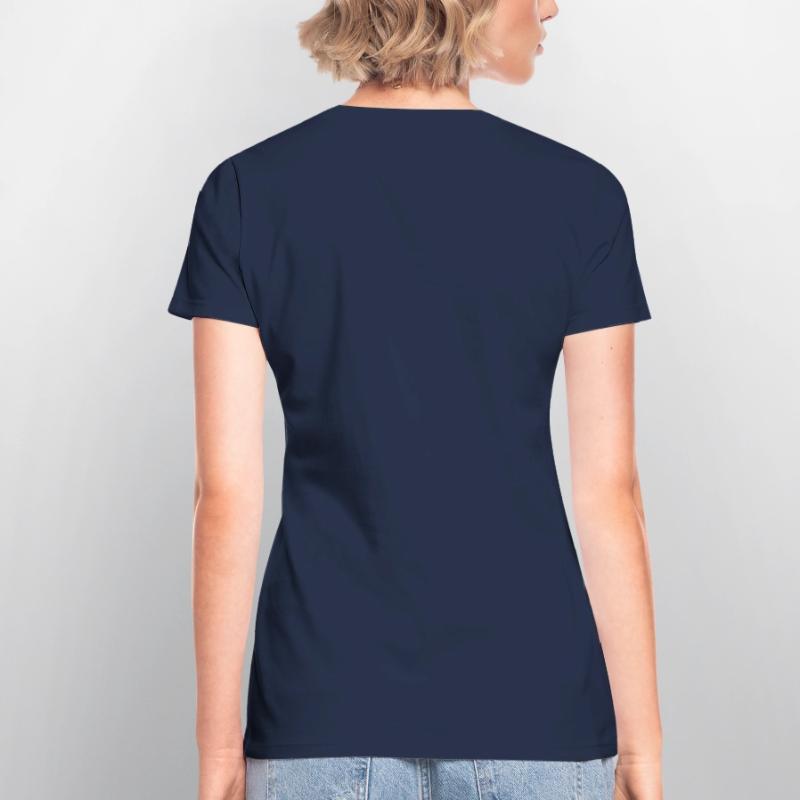 T-shirt med V-ringning dam