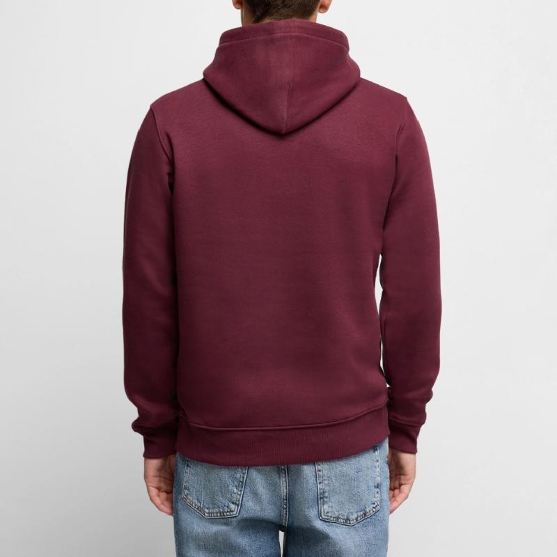 Felpa con cappuccio ecologica premium da uomo