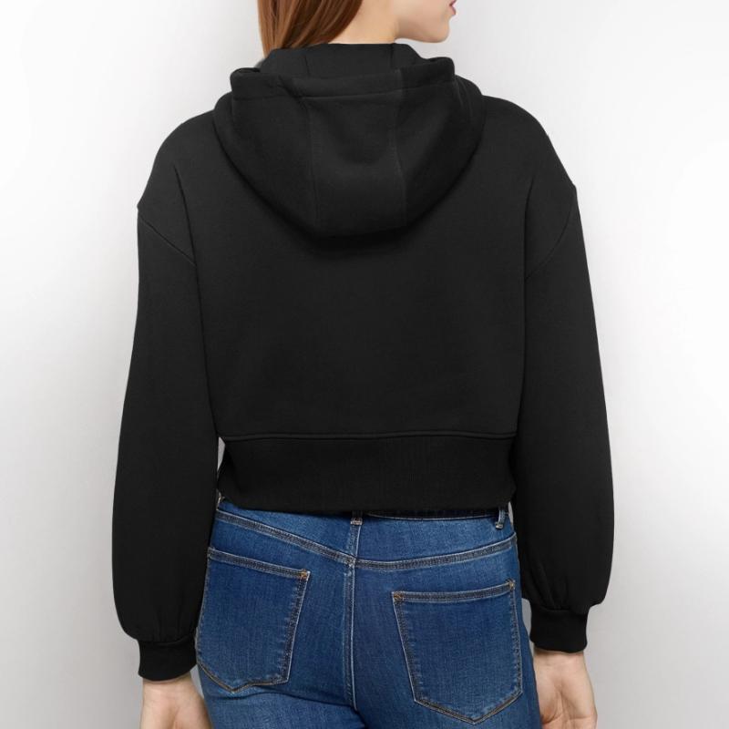 Oversized croppad luvjacka dam