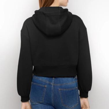 Veste à capuche courte oversize Femme