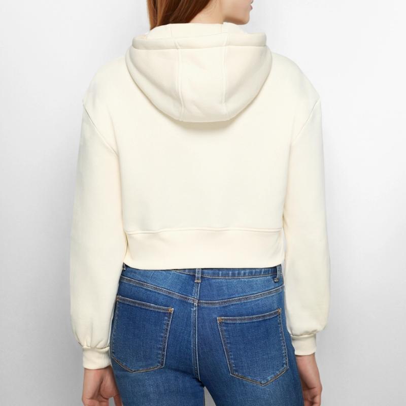 Oversized croppad luvjacka dam