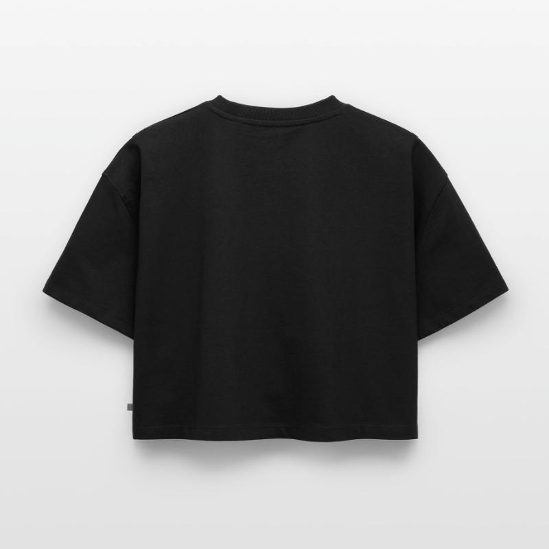 Premium økologisk oversized Crop Top for kvinner