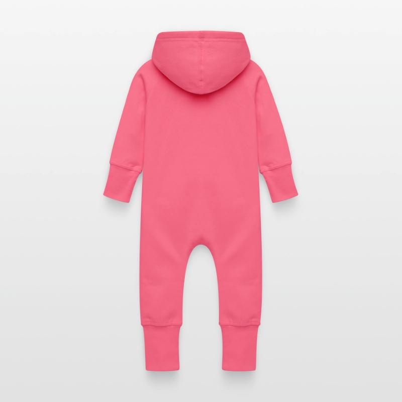 Grenouillère à capuche bio en molleton Bébé