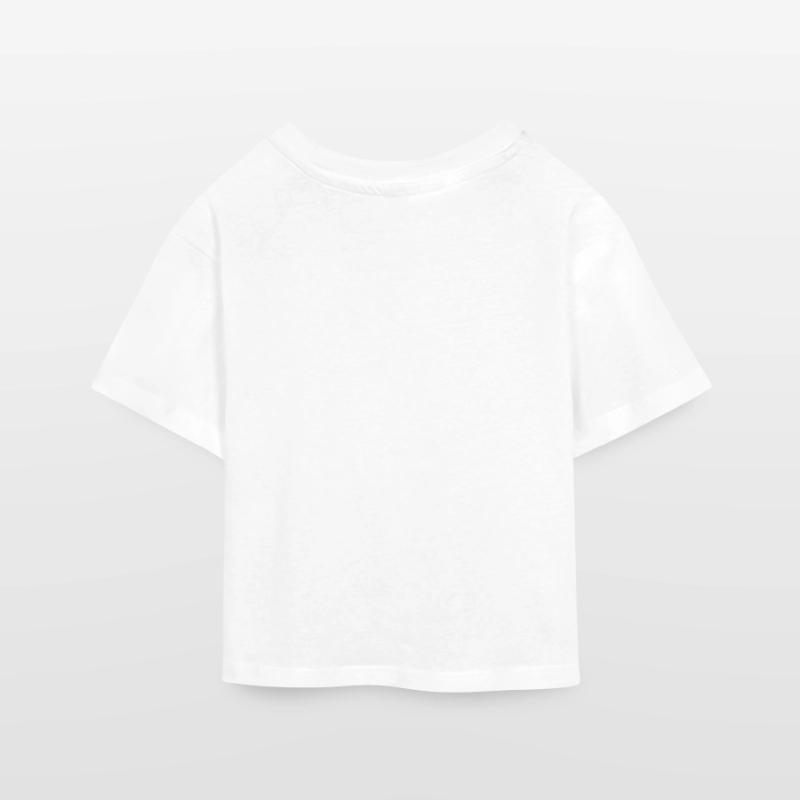 Croppad jersey-T-shirt tonåring
