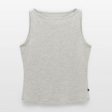 Canotta con scollo a barca da donna