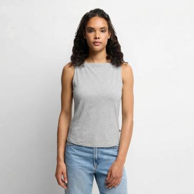 Canotta con scollo a barca da donna