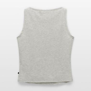 Top sin mangas con cuello barco para mujer