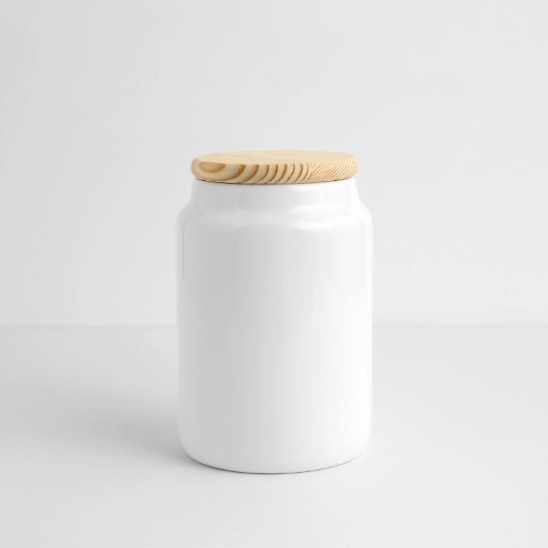 Boîte à biscuits avec couvercle en bois