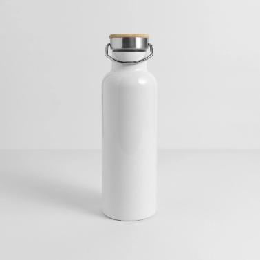 Thermos con coperchio in bambù
