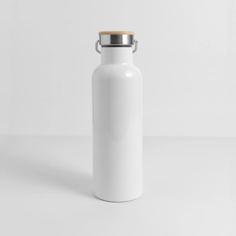 Thermosflasche mit Bambusdeckel