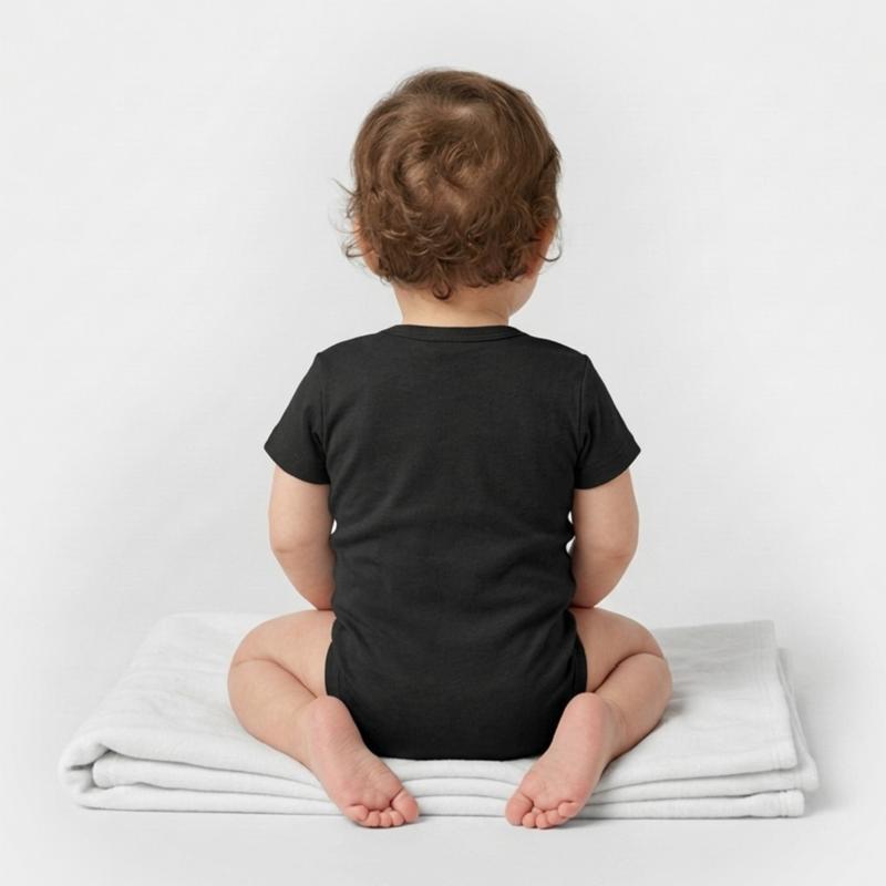 Kortärmad babybody ekologisk Stanley/Stella