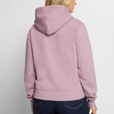Felpa con cappuccio ecologica premium da donna