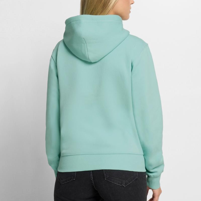 Felpa con cappuccio ecologica premium da donna