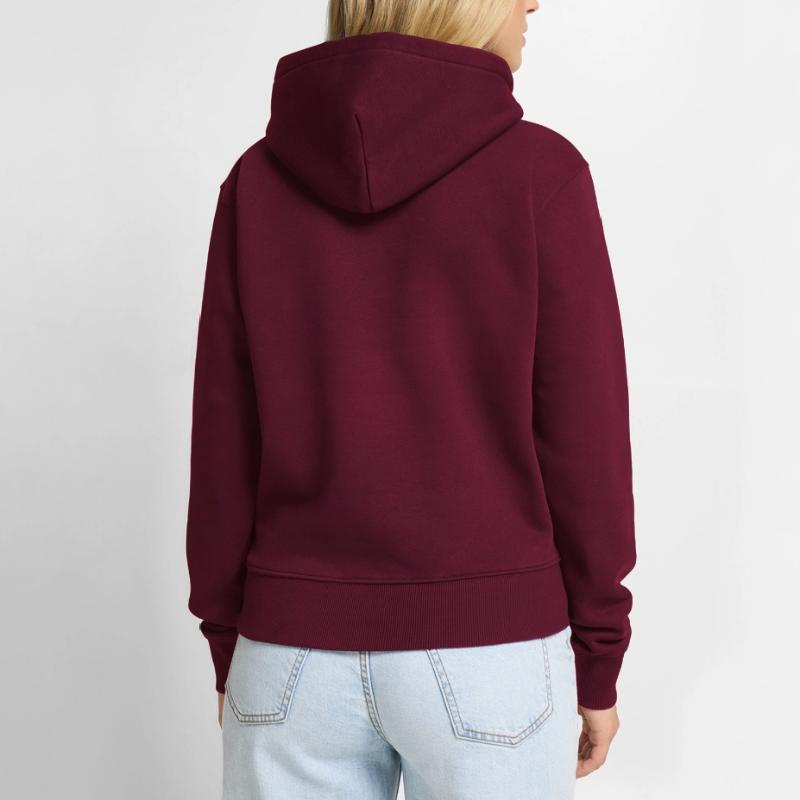 Felpa con cappuccio ecologica premium da donna