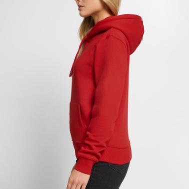 Felpa con cappuccio ecologica premium da donna