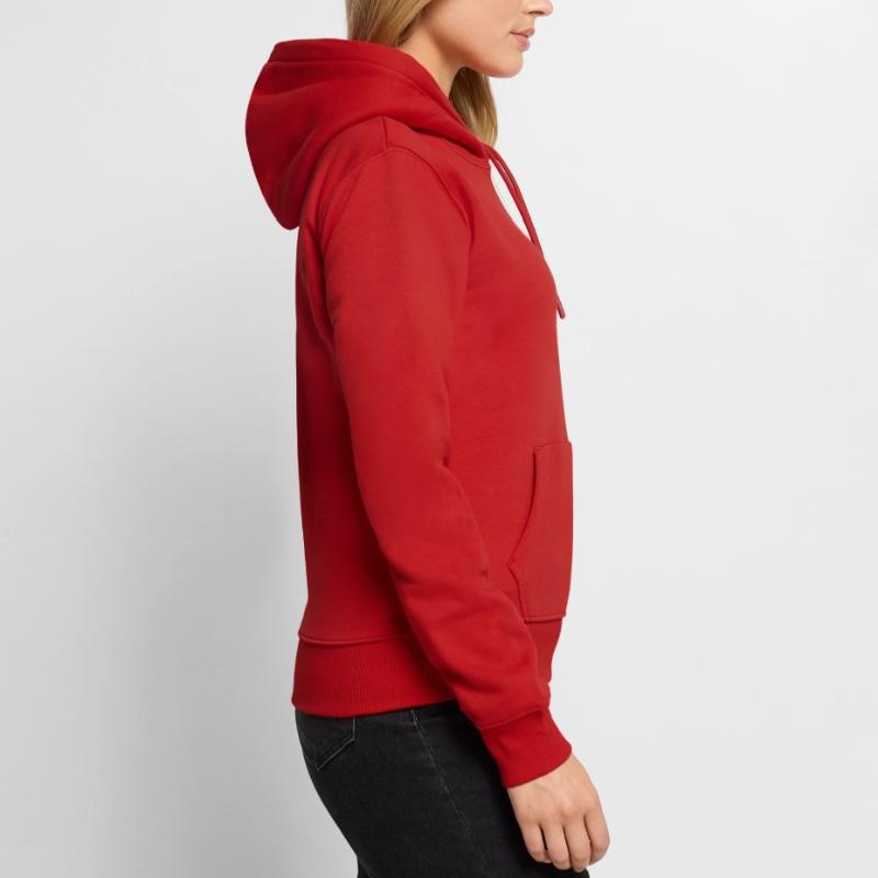 Felpa con cappuccio ecologica premium da donna