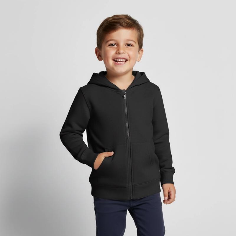 Sudadera con cremallera y capucha para niño/adolescente Premium ecológica