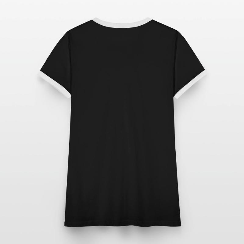 Kontrast-T-skjorte for kvinner