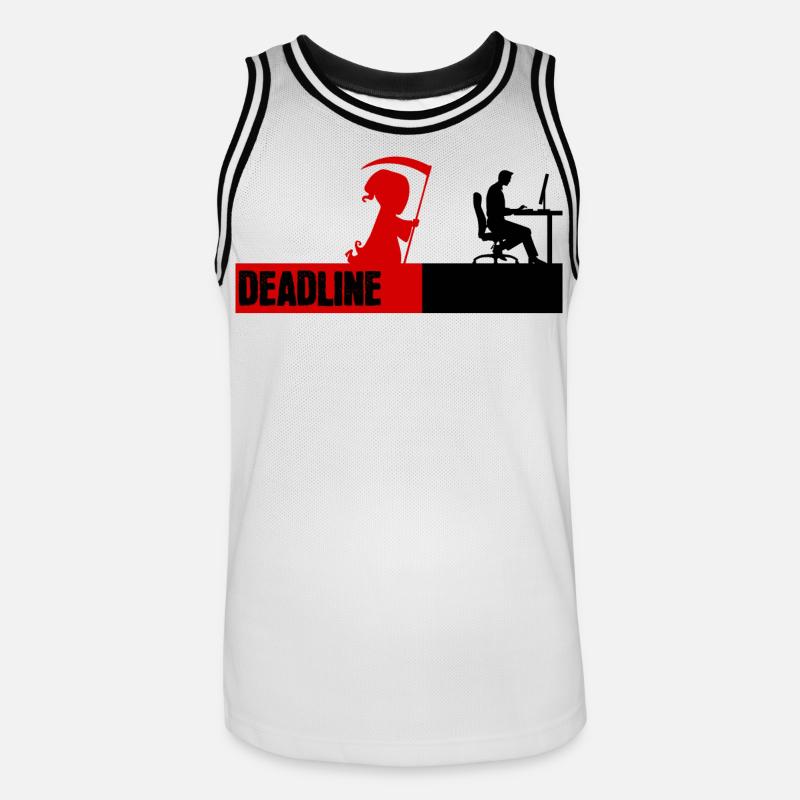 Bugfixing Skripting Dev Computerfreak Developer - Männer Basketball-Trikot - Weiß/Schwarz