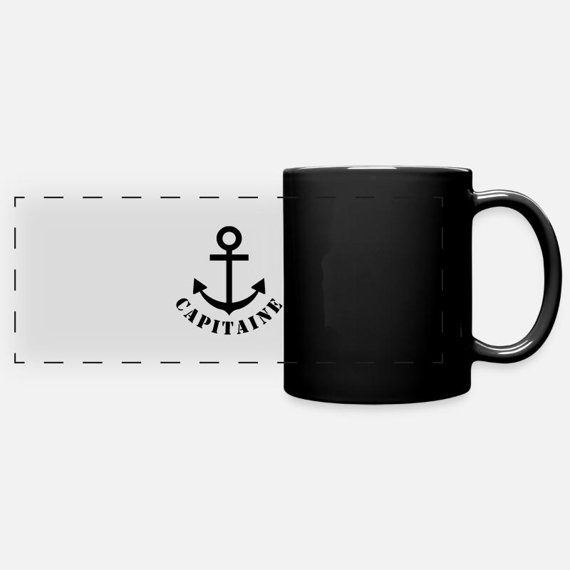 capitaine - Full Colour Panoramic Mug - black