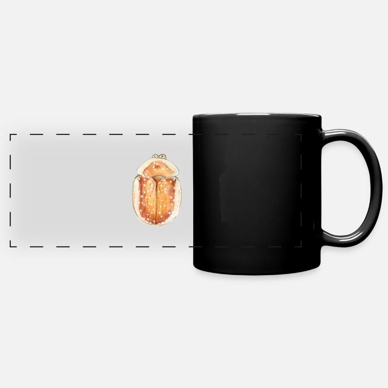 Star-shaped tortoiseshell beetle - Full Colour Panoramic Mug - black