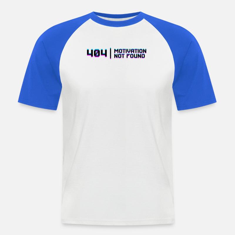 Bugfixing Skripting Dev Computerfreak Developer - Männer Baseball-T-Shirt - Weiß/Royalblau