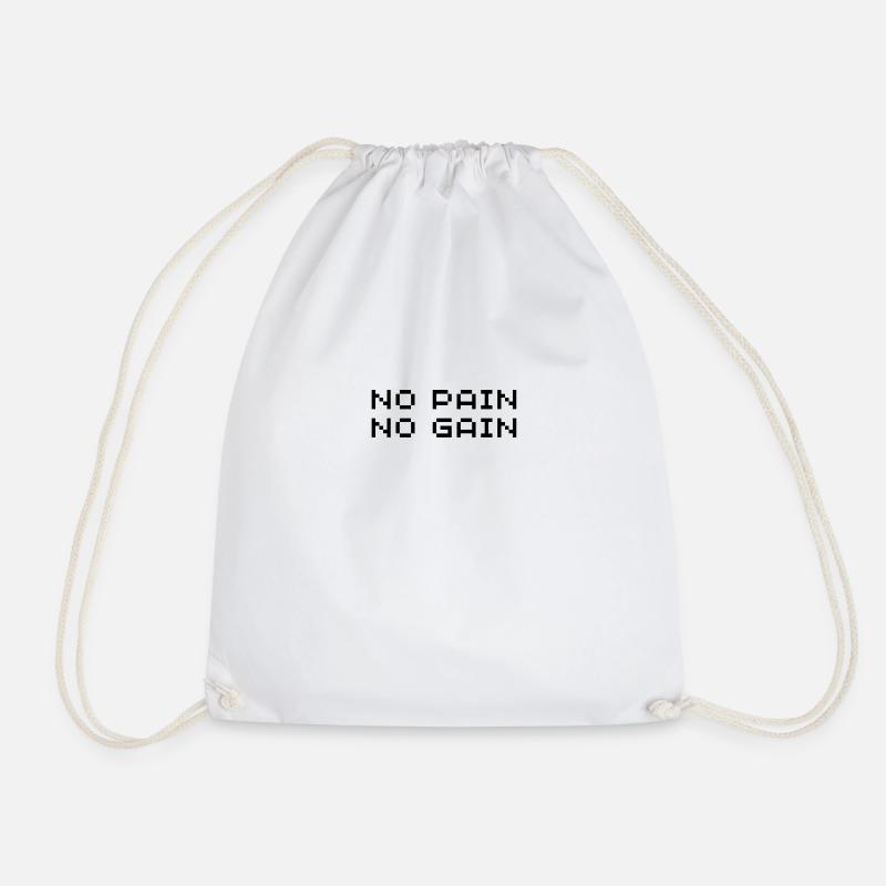Without work, there are no knockers - Drawstring Bag - white