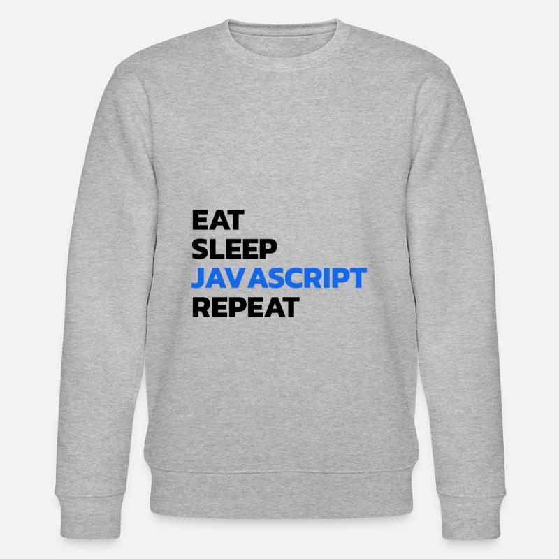 Programmierer Entwickler Javascript - Stanley/Stella Unisex Bio-Sweatshirt CHANGER - Grau meliert