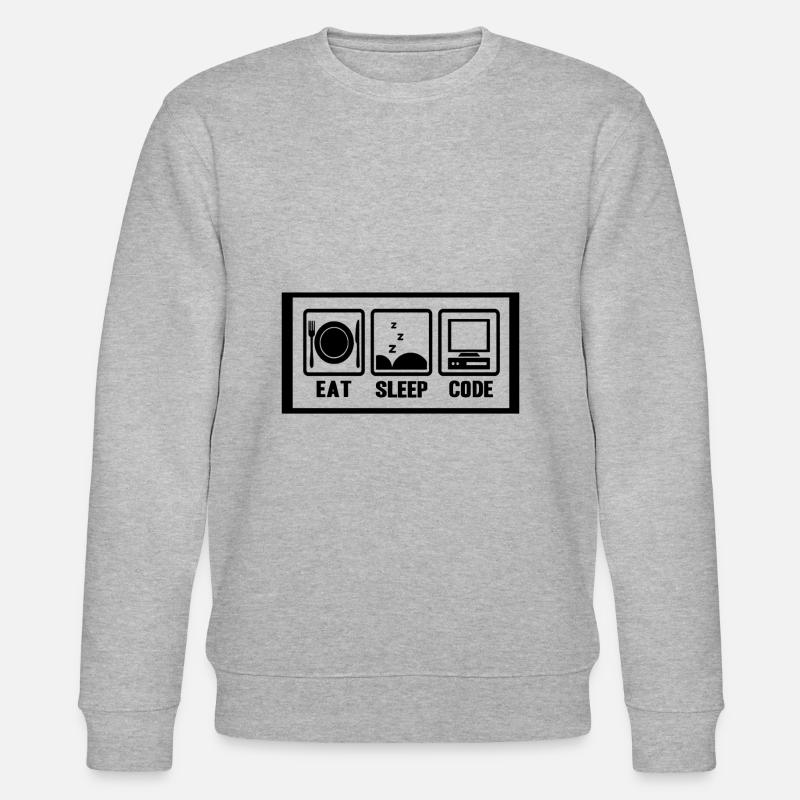 Programmer coder software developer computer - Stanley/Stella CHANGER Unisex Organic Sweatshirt - heather grey