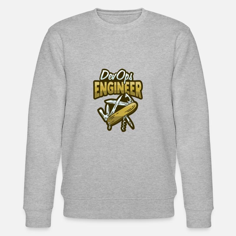 Sys-Admin Developer Devops Engineer - Stanley/Stella CHANGER Unisex Organic Sweatshirt - heather grey