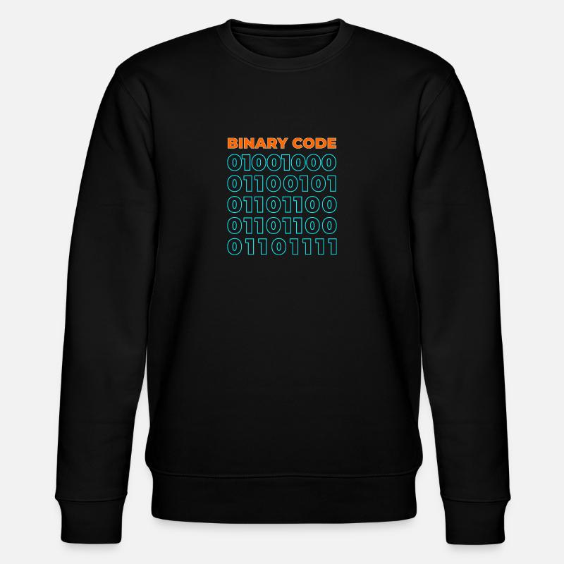 Binary code - Stanley/Stella CHANGER Unisex Organic Sweatshirt - black