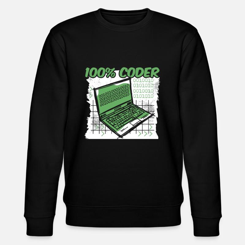 Developer Coder Programmer - Stanley/Stella CHANGER Unisex Organic Sweatshirt - black