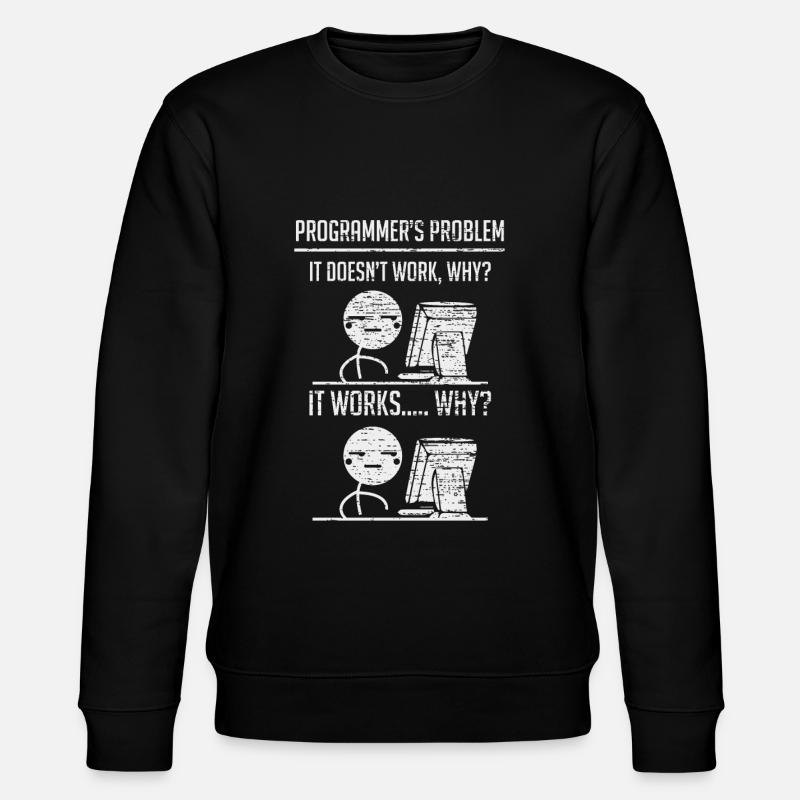 Programming programmers coding - Stanley/Stella CHANGER Unisex Organic Sweatshirt - black