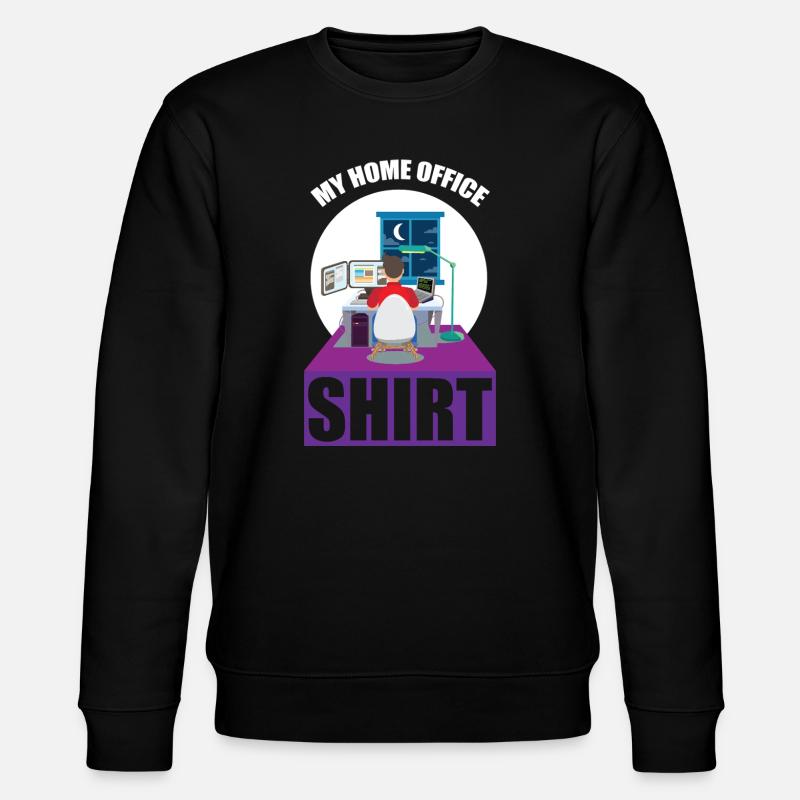 Night Shift Coder Programmer Desk Graphic - Stanley/Stella Unisex Bio-Sweatshirt CHANGER - Schwarz