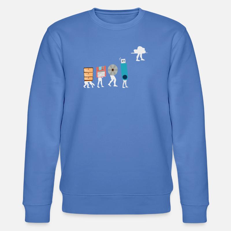 Cloud-Computing-Lustige Programmierer-Daten-KI-Software - Stanley/Stella Unisex Bio-Sweatshirt CHANGER - Blau