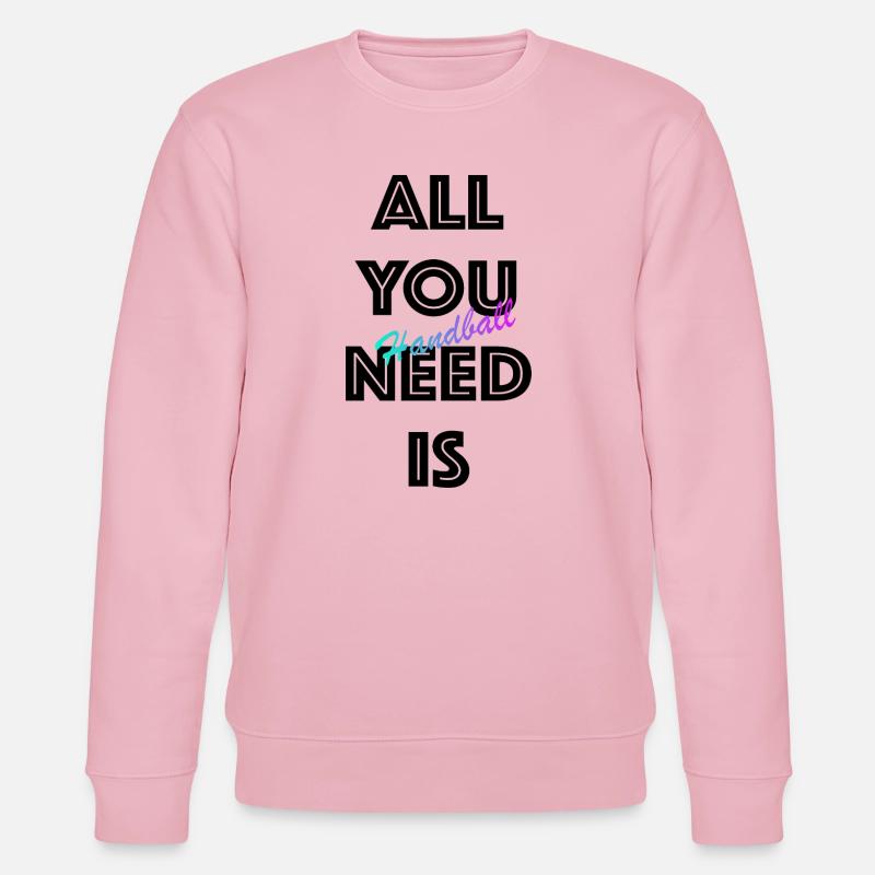 Handball Gradient Script - Stanley/Stella CHANGER Unisex Organic Sweatshirt - cotton pink