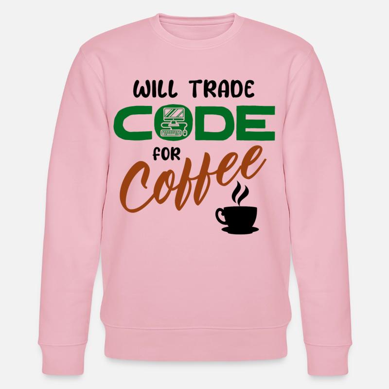 Code Statement Developer Computerfreak Informatik - Stanley/Stella Unisex Bio-Sweatshirt CHANGER - Hellrosa