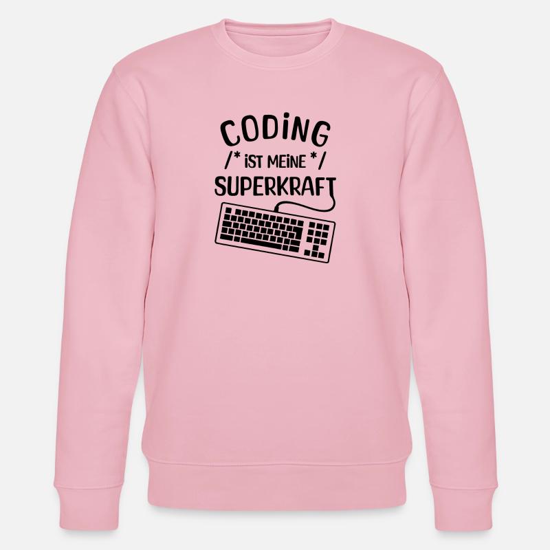 Computer Code Statement Developer Computerfreak - Stanley/Stella Unisex Bio-Sweatshirt CHANGER - Hellrosa