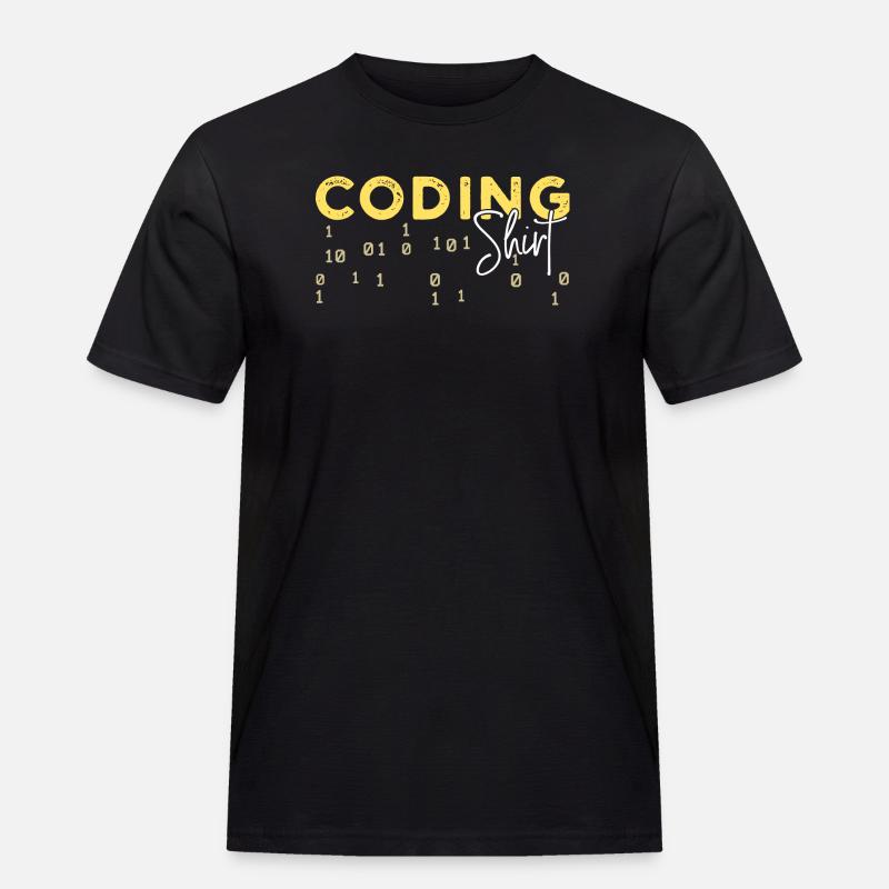 Coden Statement Developer Programmierer Skripting - Männer Workwear T-Shirt - Schwarz