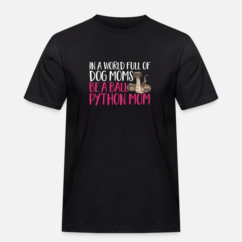 Ball Python Snake King Python - Men's Workwear T-Shirt - black