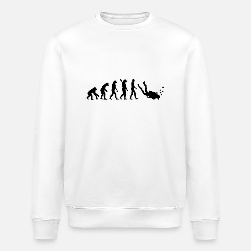 Evolution Tauchen - Stanley/Stella Unisex Bio-Sweatshirt ROLLER - Weiß