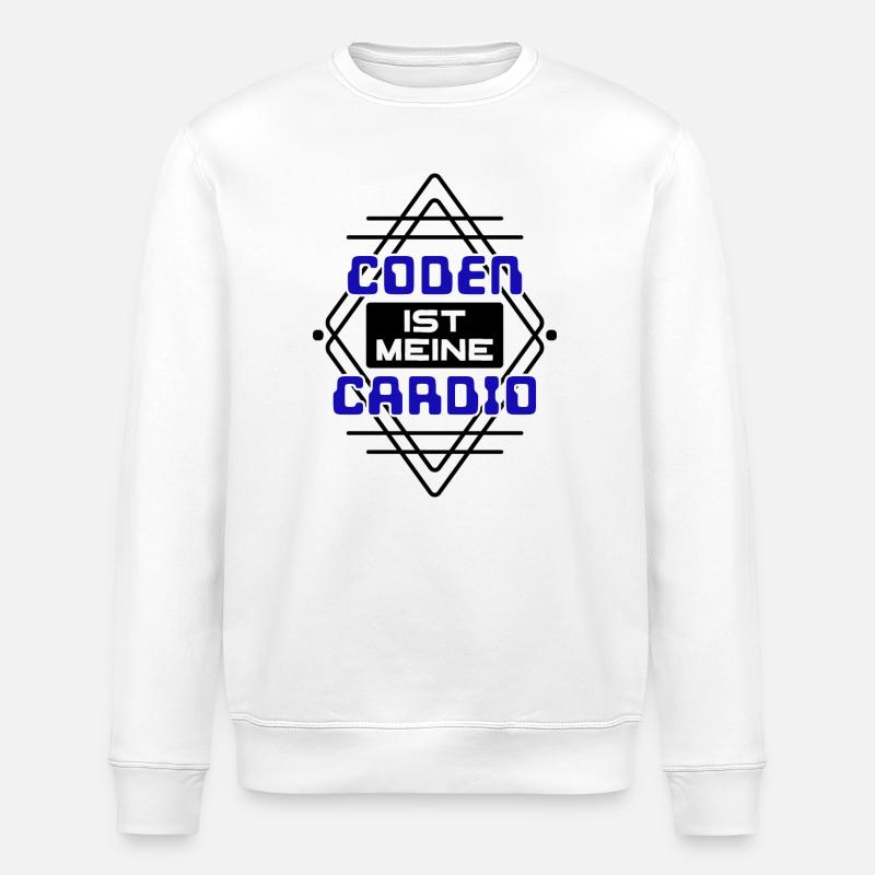 Software Developer Developer Cool Saying Coden - Stanley/Stella ROLLER Unisex Organic Sweatshirt - white