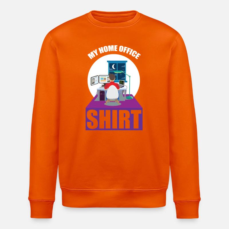 Night Shift Coder Programmer Desk Graphic - Stanley/Stella Unisex Bio-Sweatshirt ROLLER - Tieforange