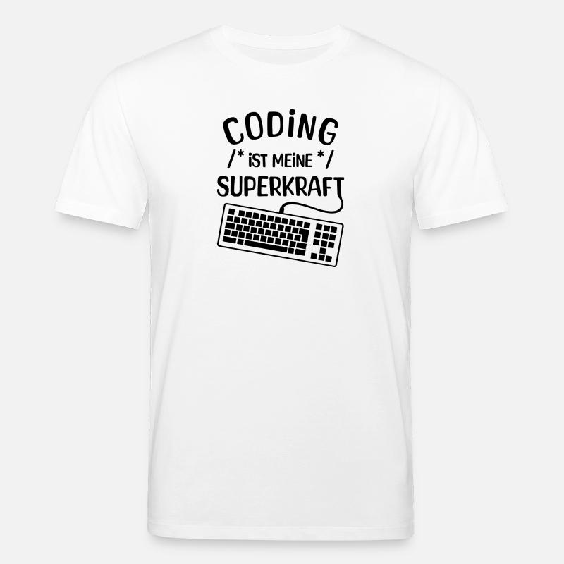 Computer Code Statement Developer Computerfreak - Stanley/Stella Unisex Bio-T-Shirt CREATOR - Weiß