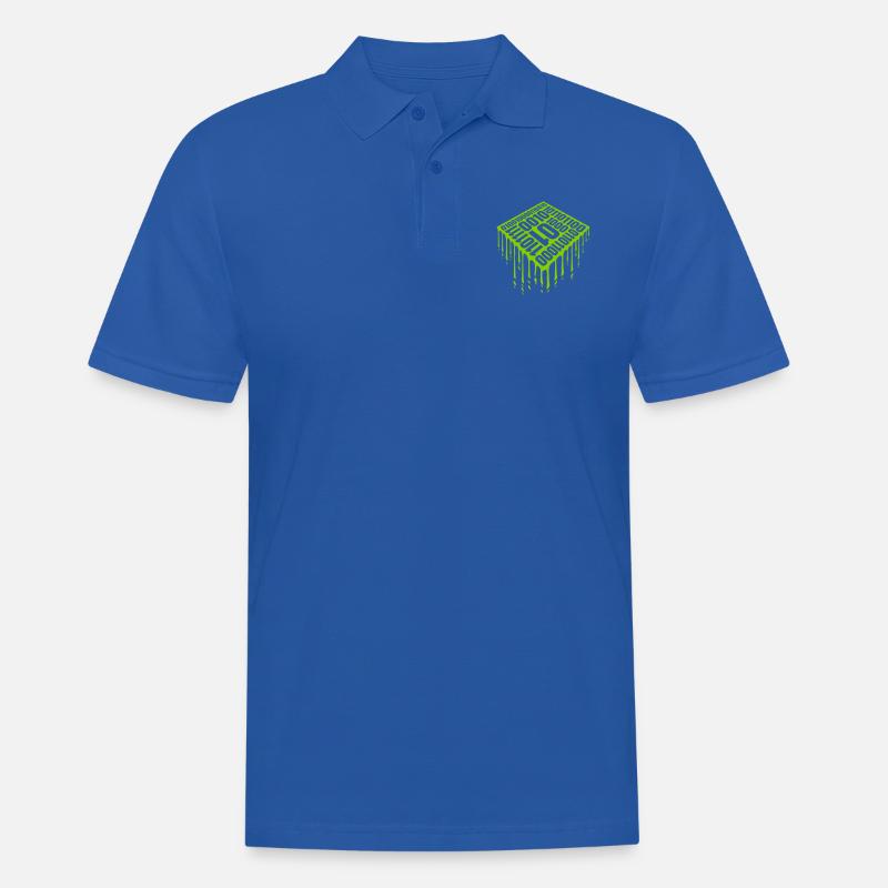 Binary Code Program Language - Men's Polo Shirt - royal blue